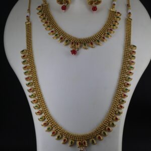 Leaf Pattern Necklace Set - [NS800]