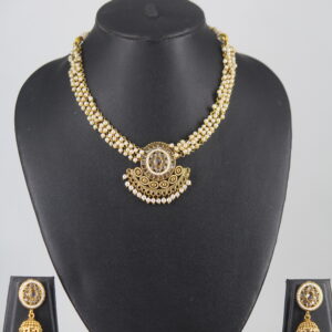 Pearl Work Necklace Set - [NS770]